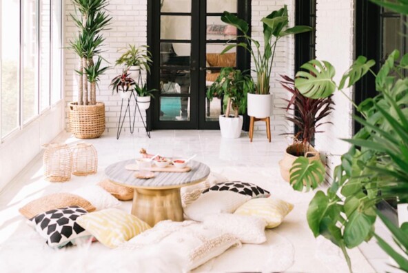 light filled sunroom