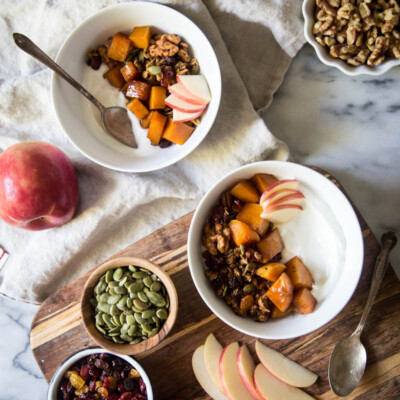 autumn harvest breakfast bowls