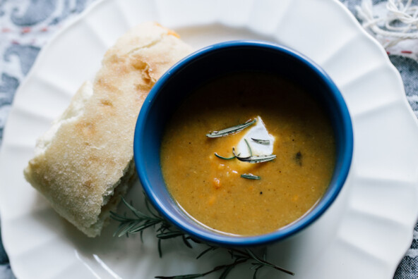 roasted root vegetable soup