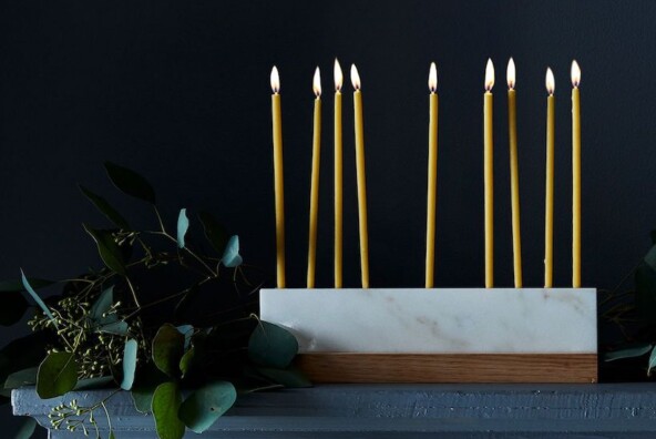 modern menorah