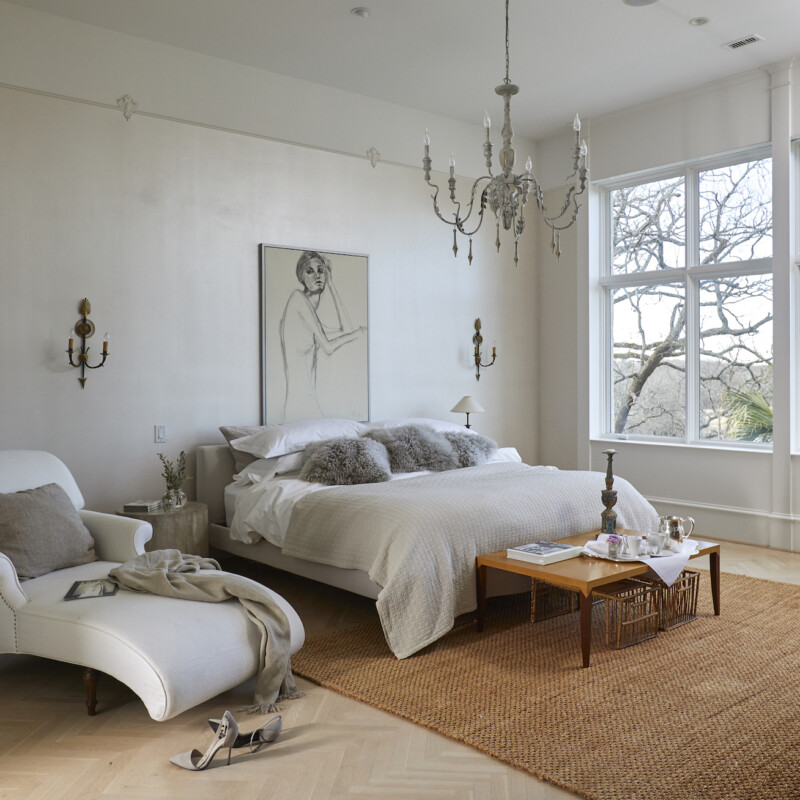 all white neutral bedroom, how to fall asleep faster