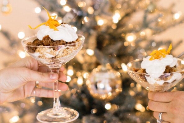 holiday carrot cake trifles