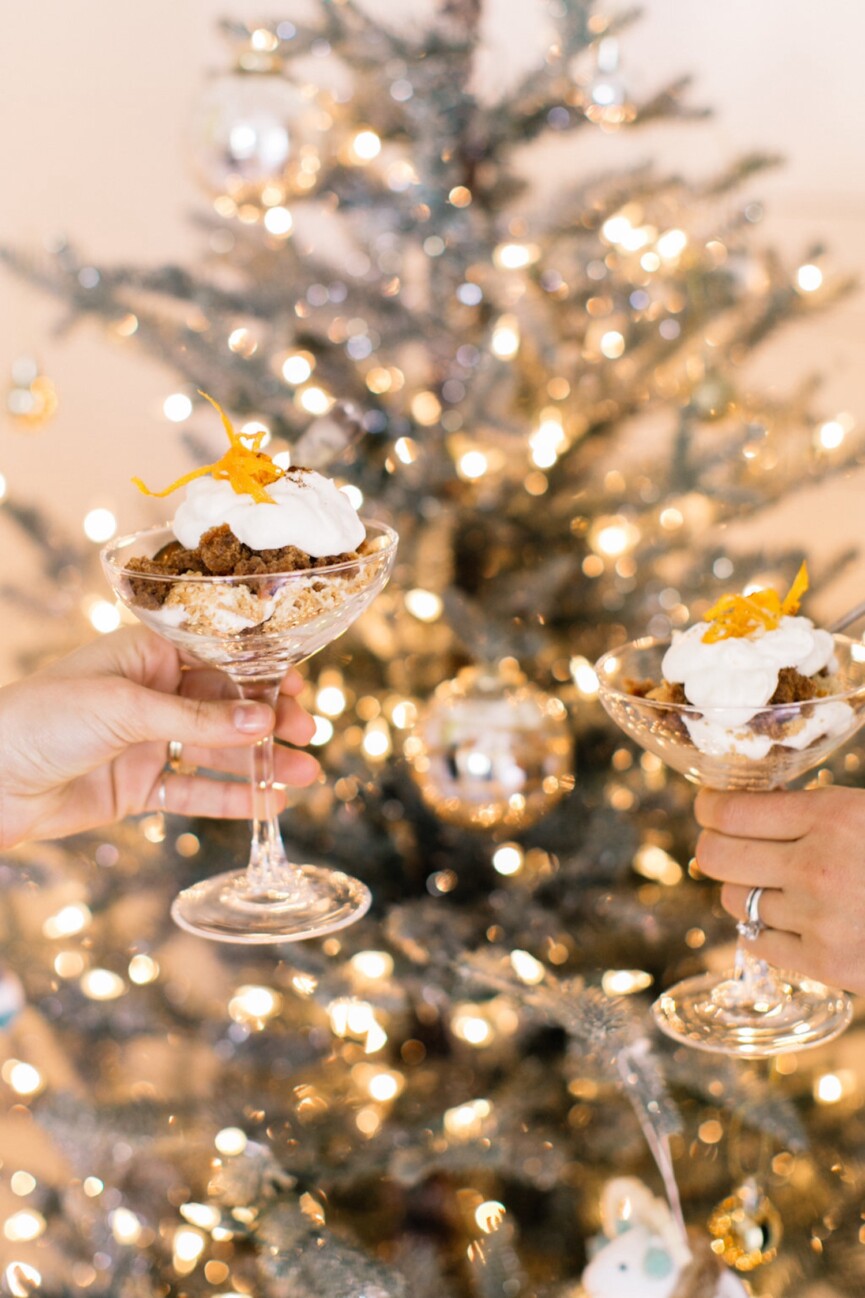 holiday carrot cake trifles