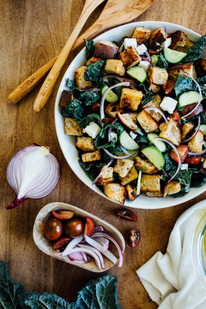 Panzanella salad_easy vegetarian meals for one