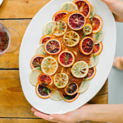 Recipe for Roasted Wild Salmon with Citrus, Chiles & Herbs