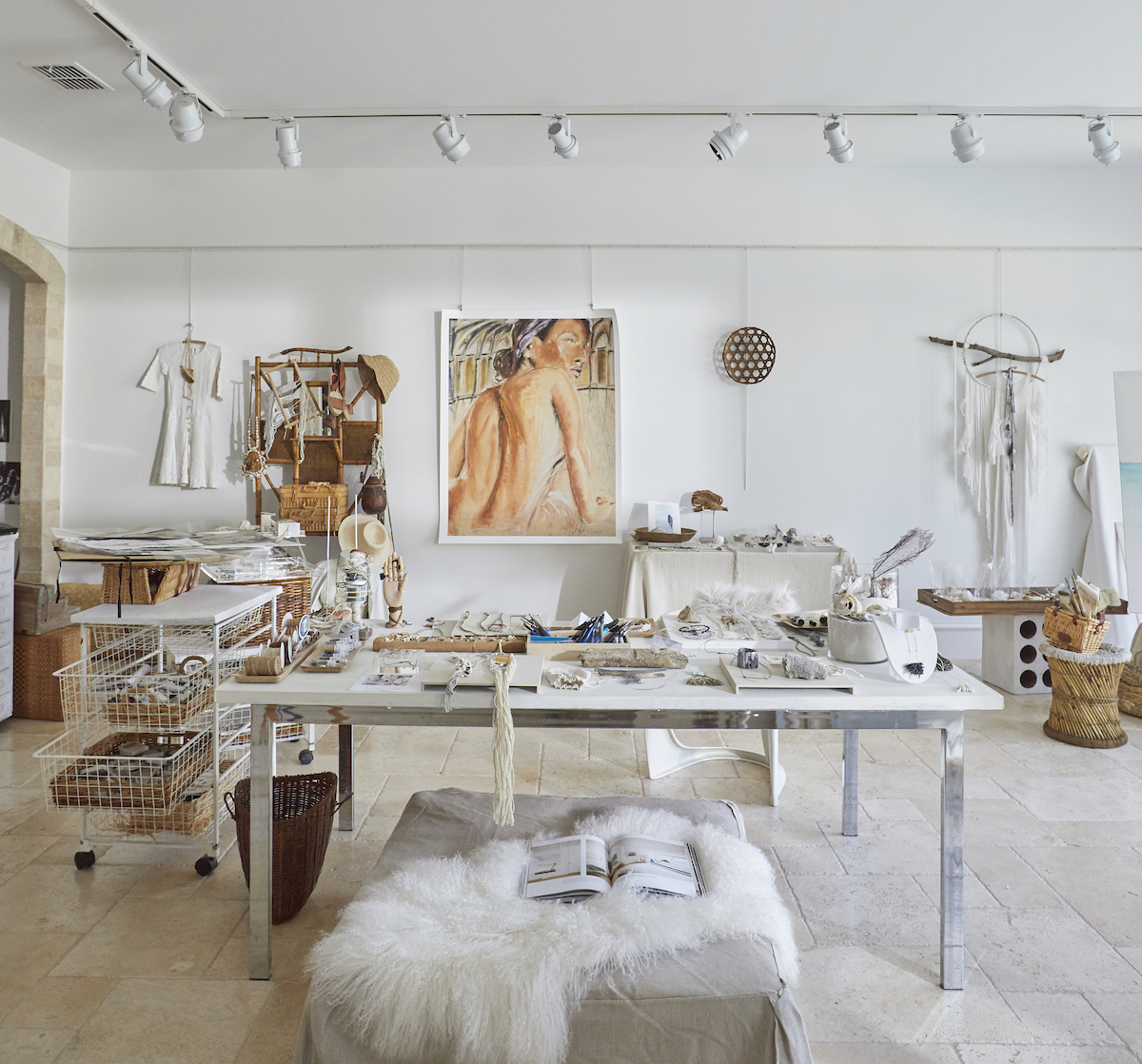An Artist's Beachy, French-Inspired Home - Camille Styles