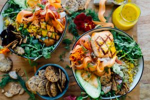 Rainbow Grain Bowl Potluck Party - Camille Styles