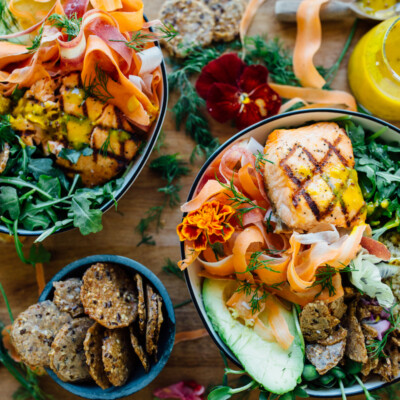 Spring Salmon & Veggie Grain Bowl