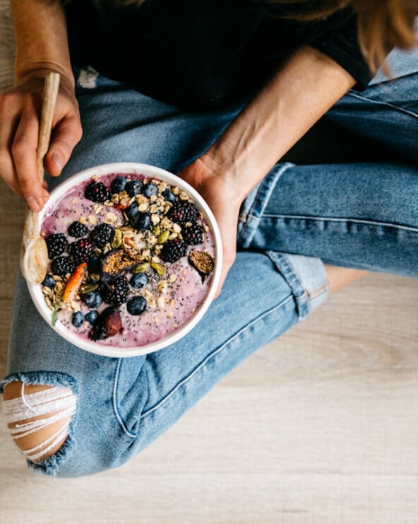 This Berry Yogurt & Smoothie Swirl Bowl combines the two best breakfasts into one_gut health supplements
