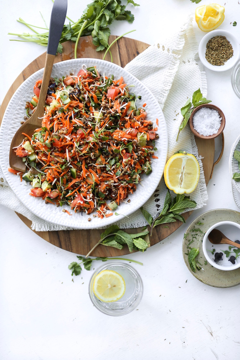 A spring lentil salad | This Brown Kitchen