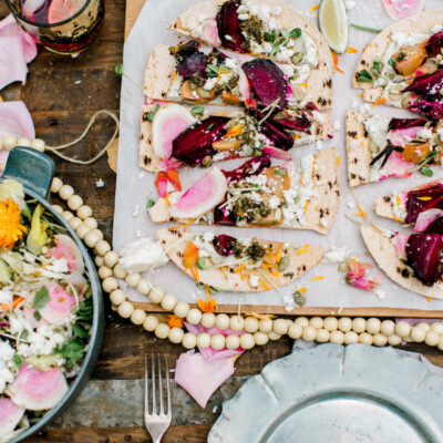 A Healthier Cinco de Mayo Menu: Roasted Beet Tostadas with Avocado Crema