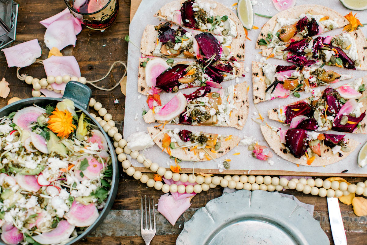 A Healthier Cinco de Mayo Menu: Roasted Beet Tostadas with Avocado Crema