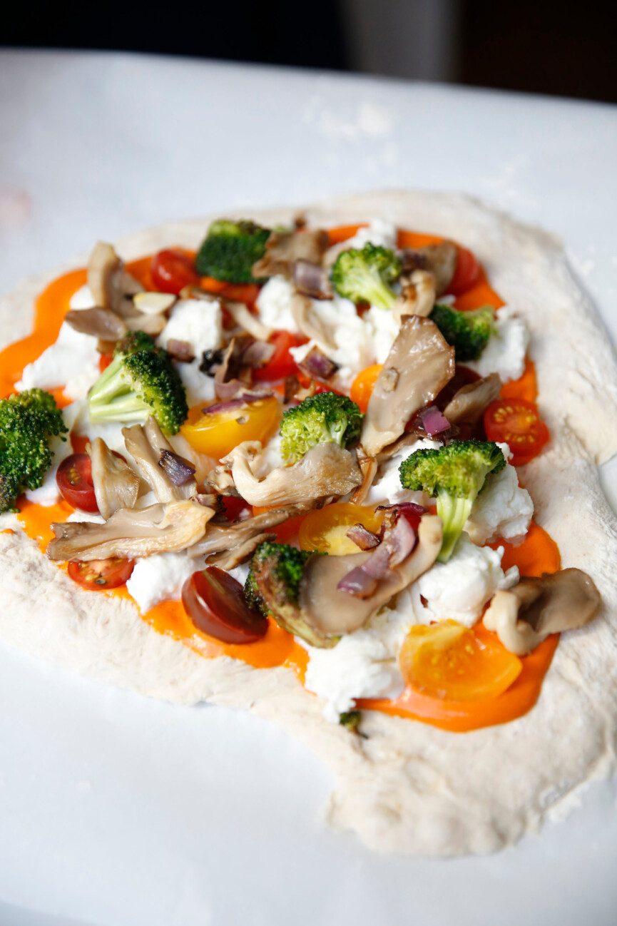 haven pizza party DIY veggie pizza