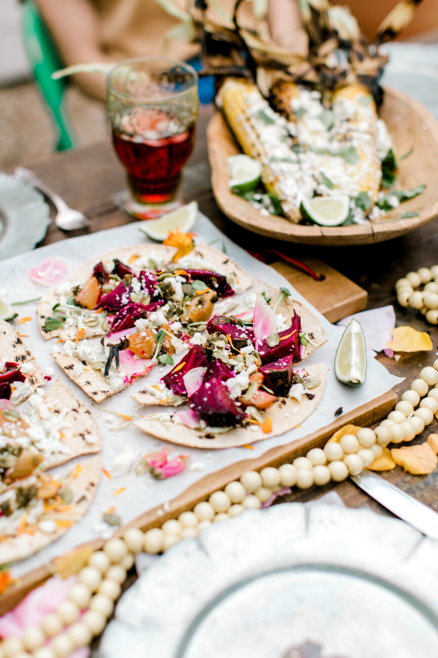 roasted beet tostadas
