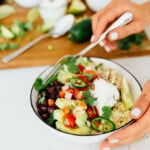 slow cooker chicken burrito bowl