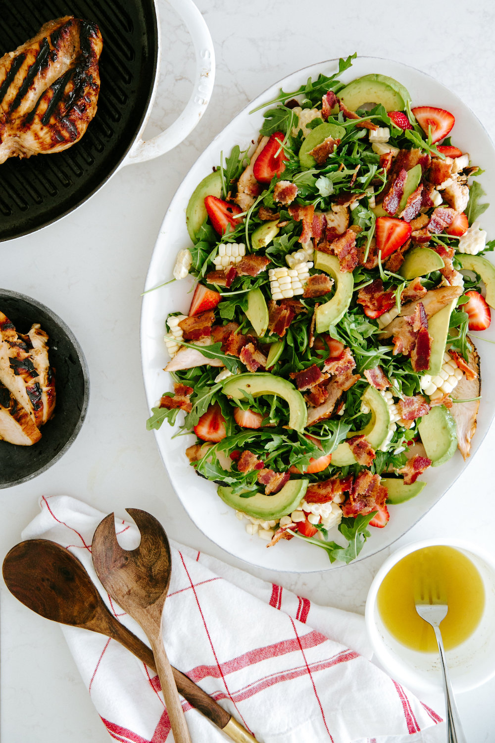 grilled chicken & bacon cobb salad