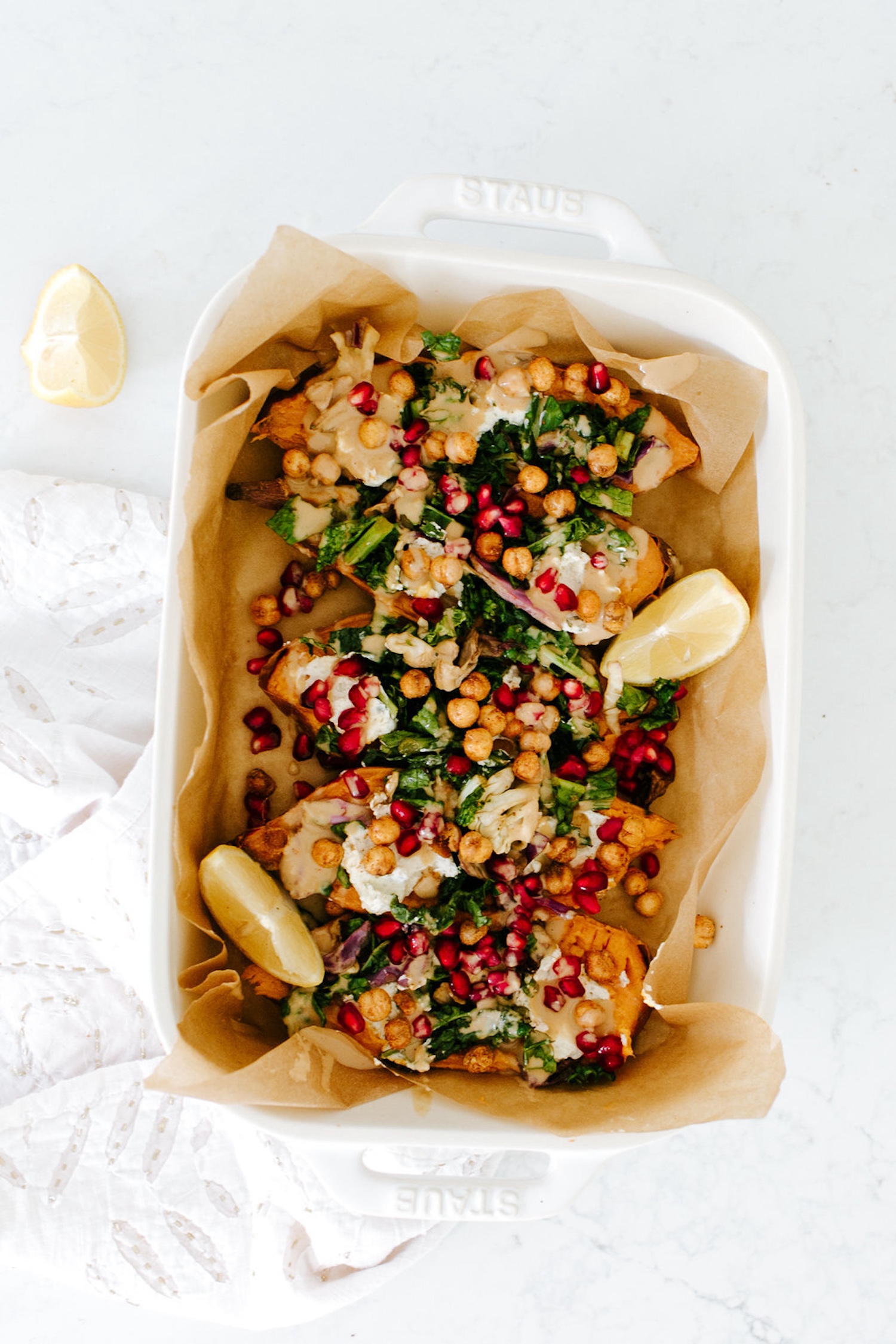 Autumn Stuffed Sweet Potatoes - Camille Styles