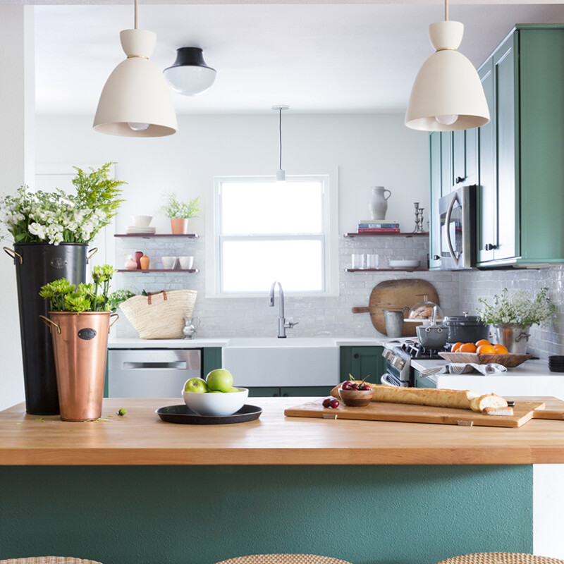 green kitchen