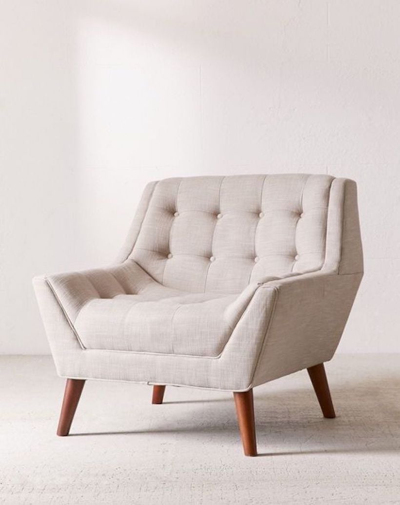 gray lounge chair
