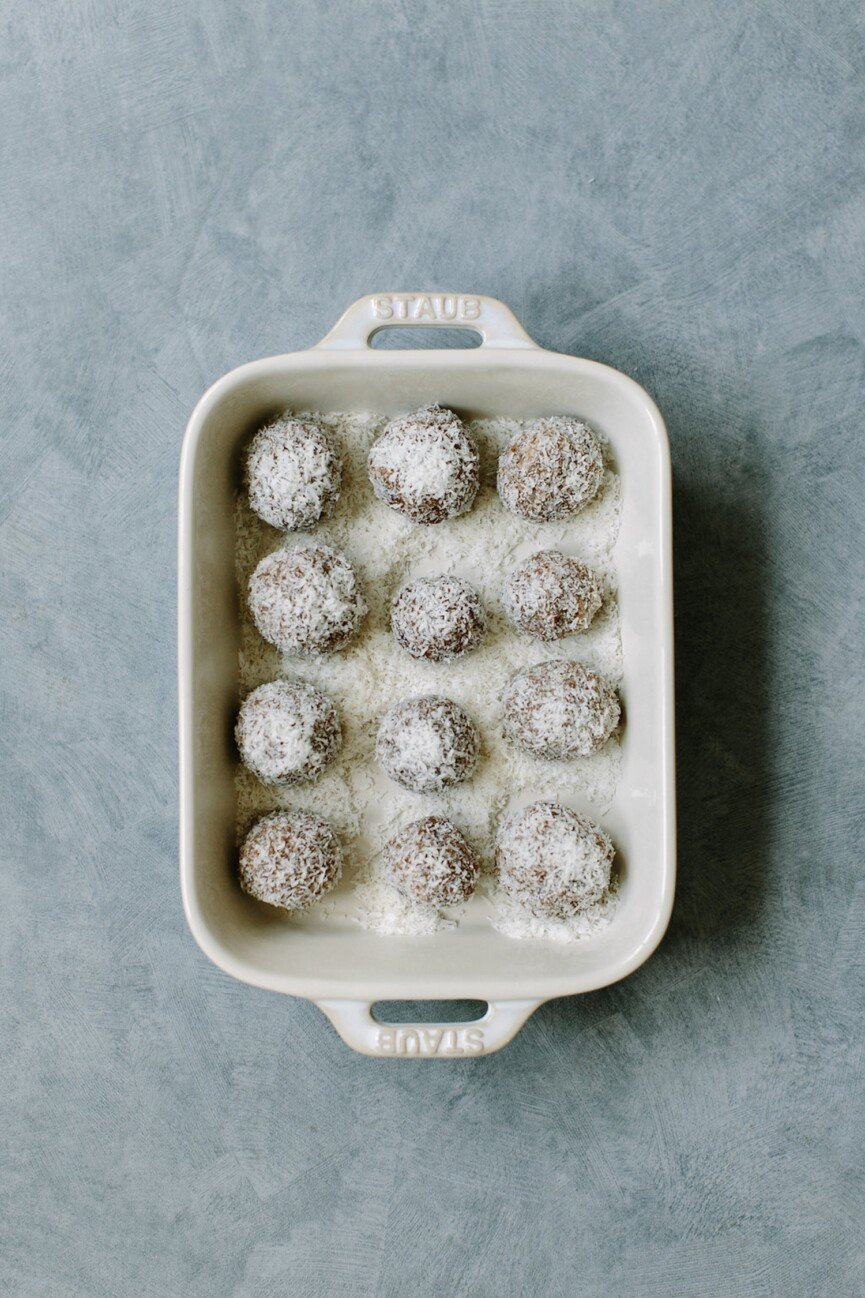 halloween almond butter date balls