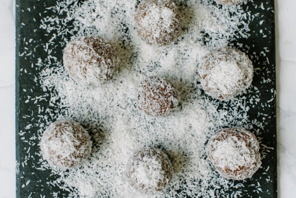 halloween almond butter date balls