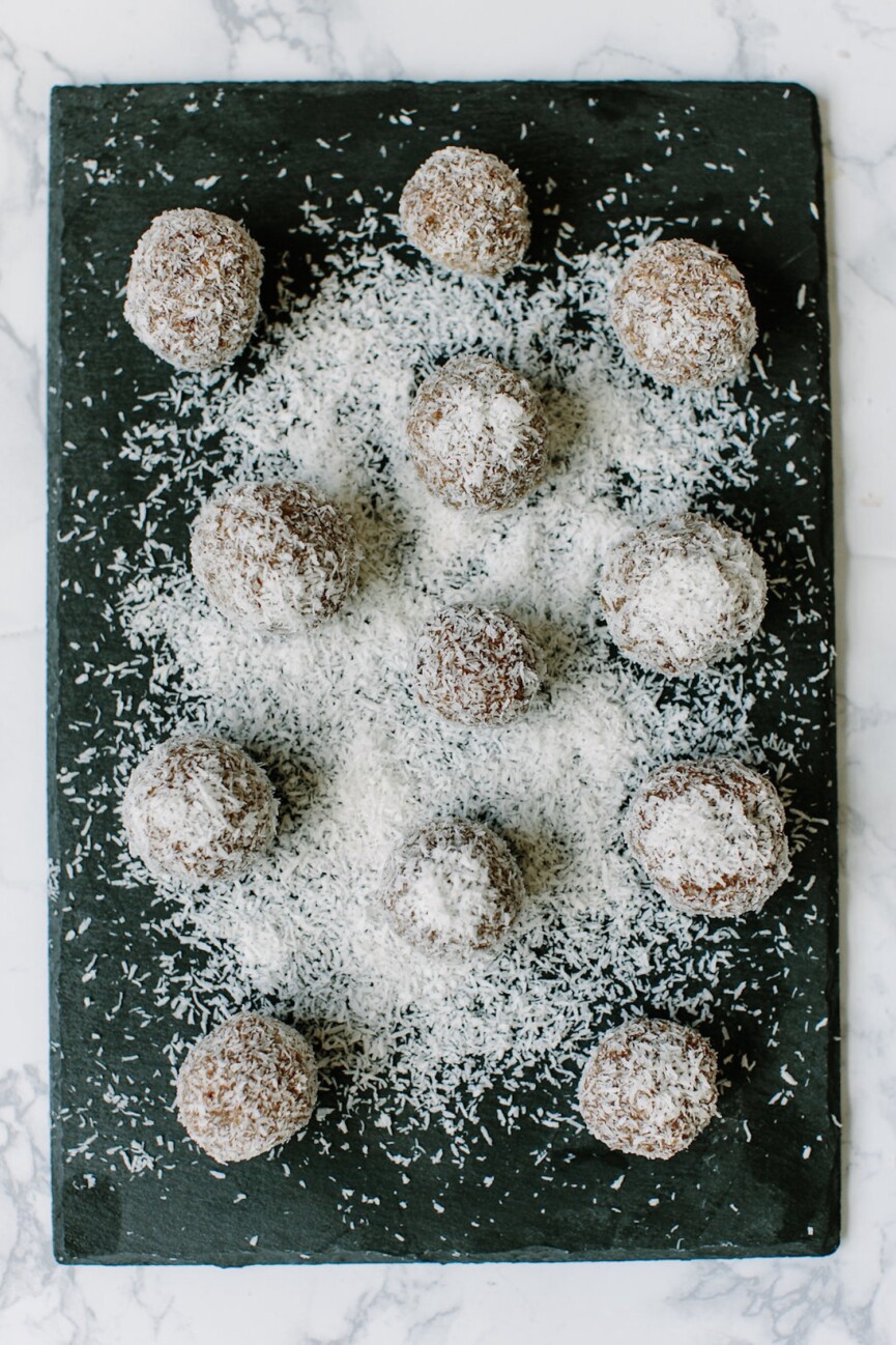 halloween almond butter date balls