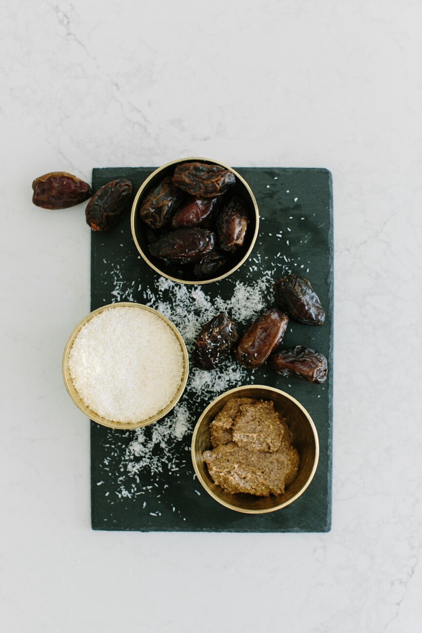 halloween almond butter date balls