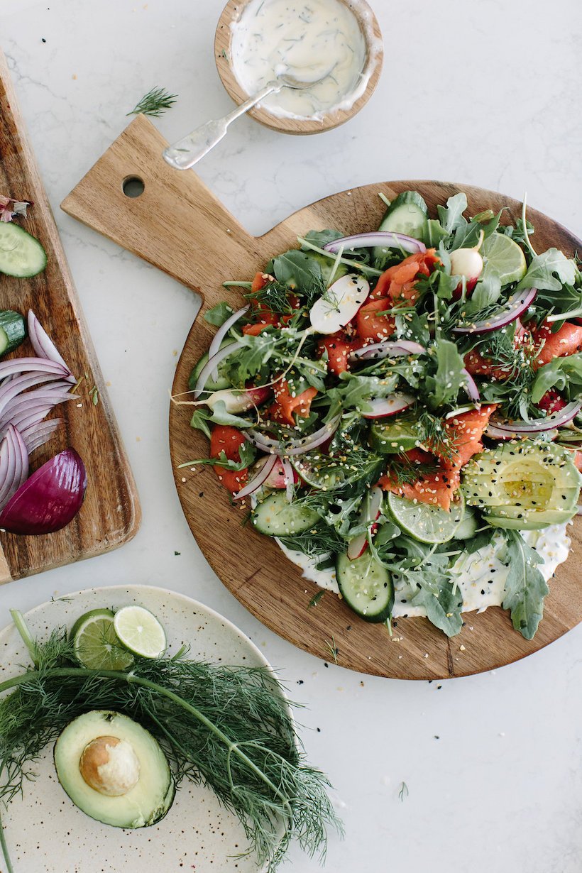 My favorite salmon salad uses Trader Joe's Everything But the Bagel Salad