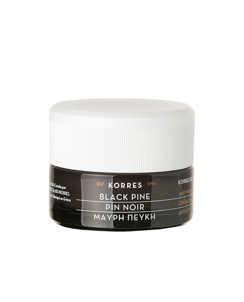 Black Pine Antiaging Firming & Lifting Sleeping Facial by Korres Need a lift? Swipe on this toning and firming overnight mask before bed—black pine polyphenols, this rich cream helps to support the skin’s elasticity.
