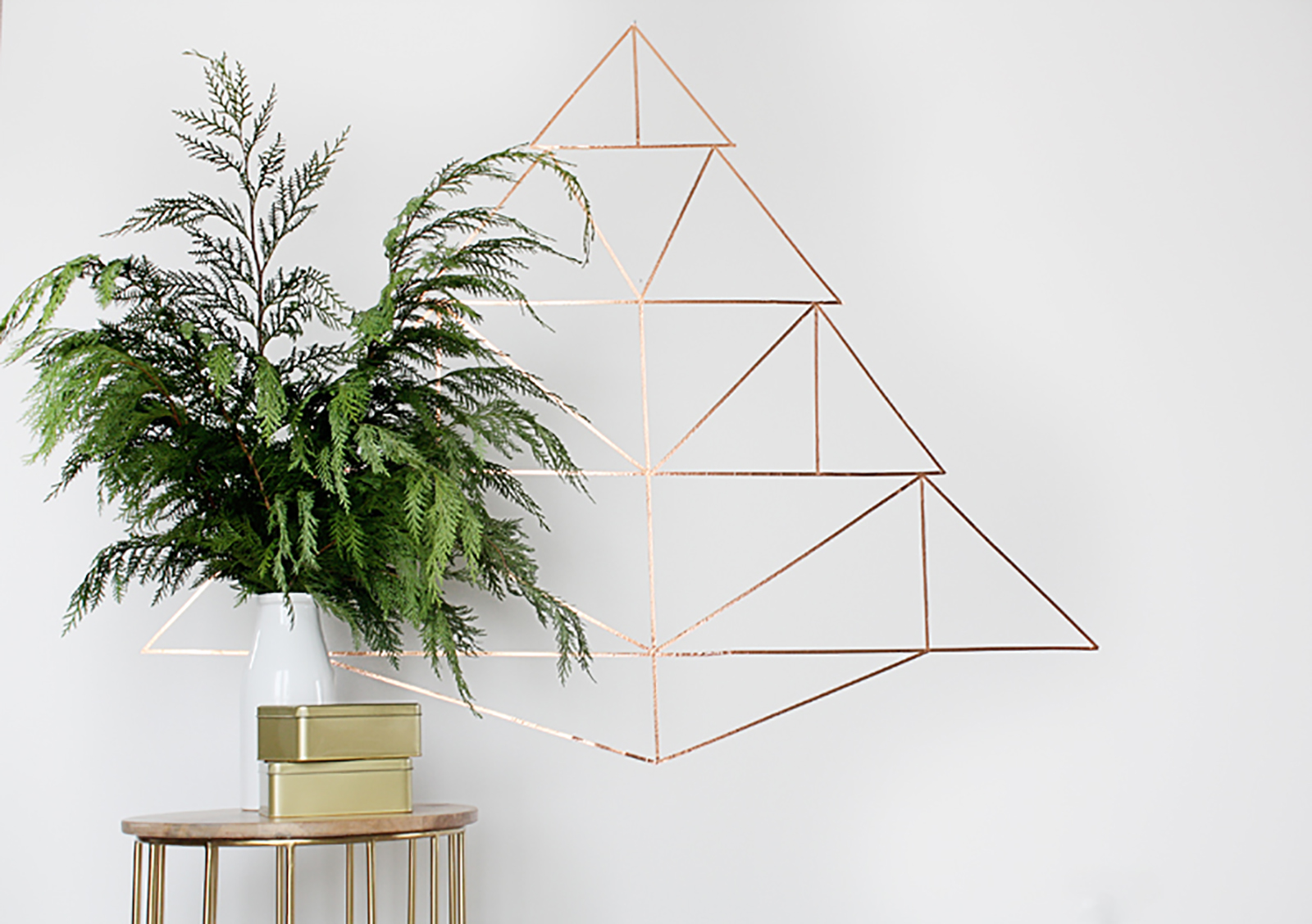 Gold Tape Christmas Tree by Hello Liddy