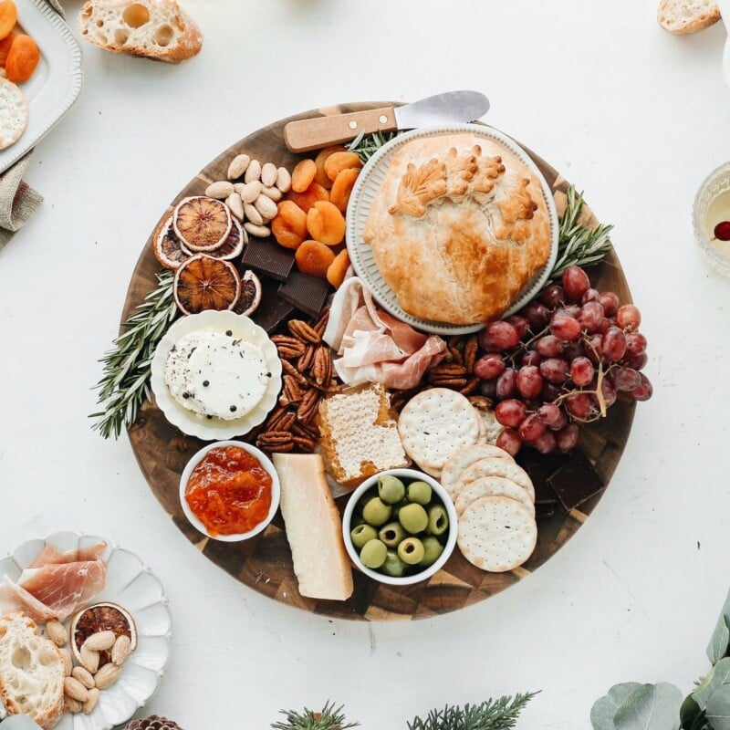 Baked Brie Cheese Board for a Party