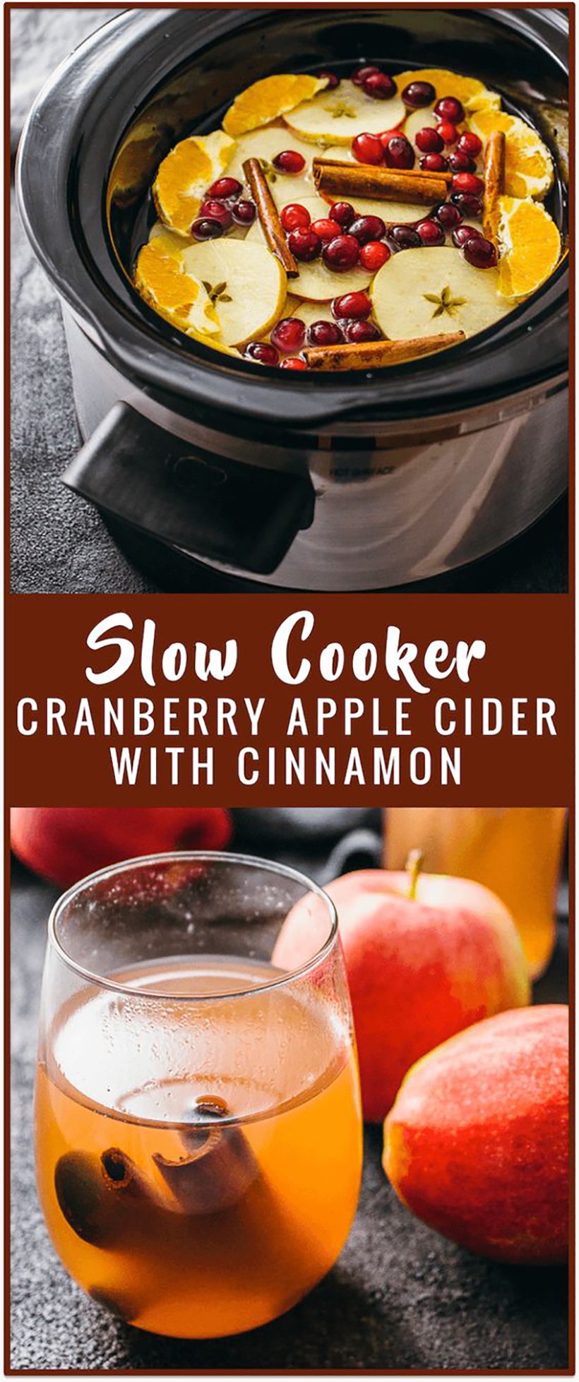 Slow Cooker Cranberry Apple Cider 