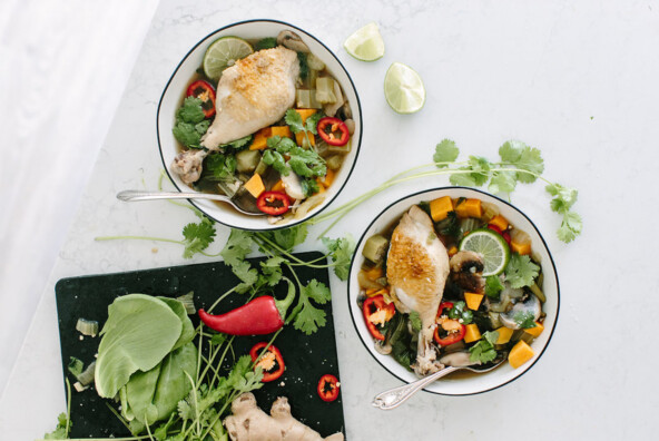 Thai Chicken Soup is a healthy one-pot dinner