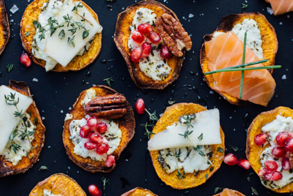 sweet potato crostini