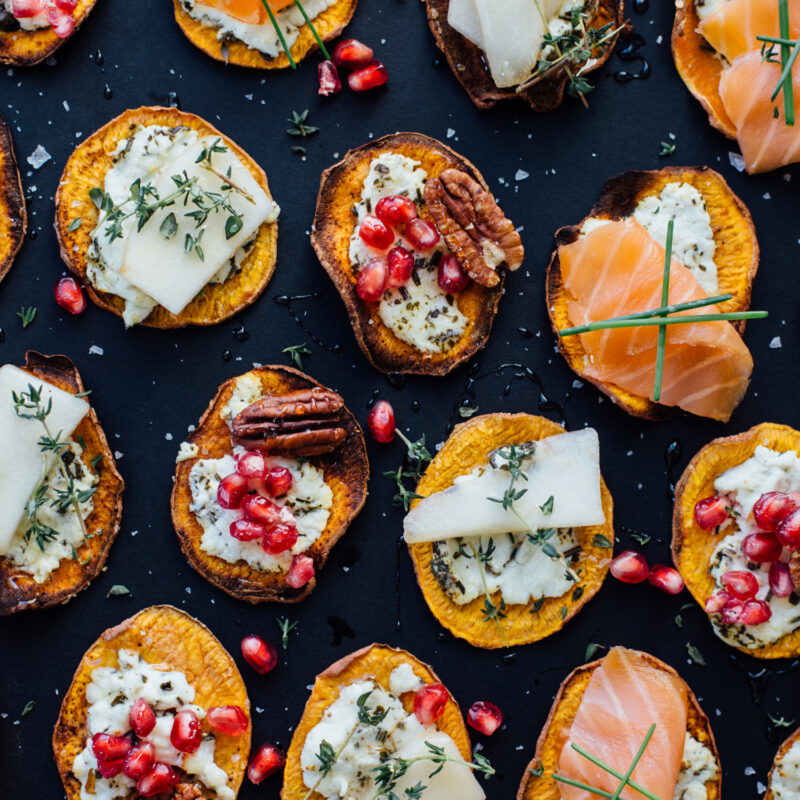 sweet potato crostini