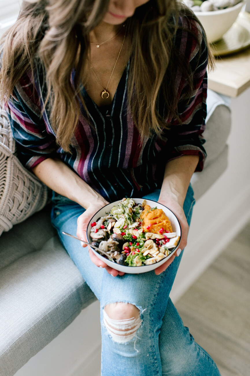 thanksgiving leftovers bowl