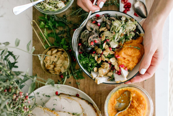 thanksgiving leftovers bowl