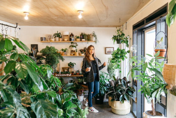 Camille Styles at Frond Plant Shop in Austin