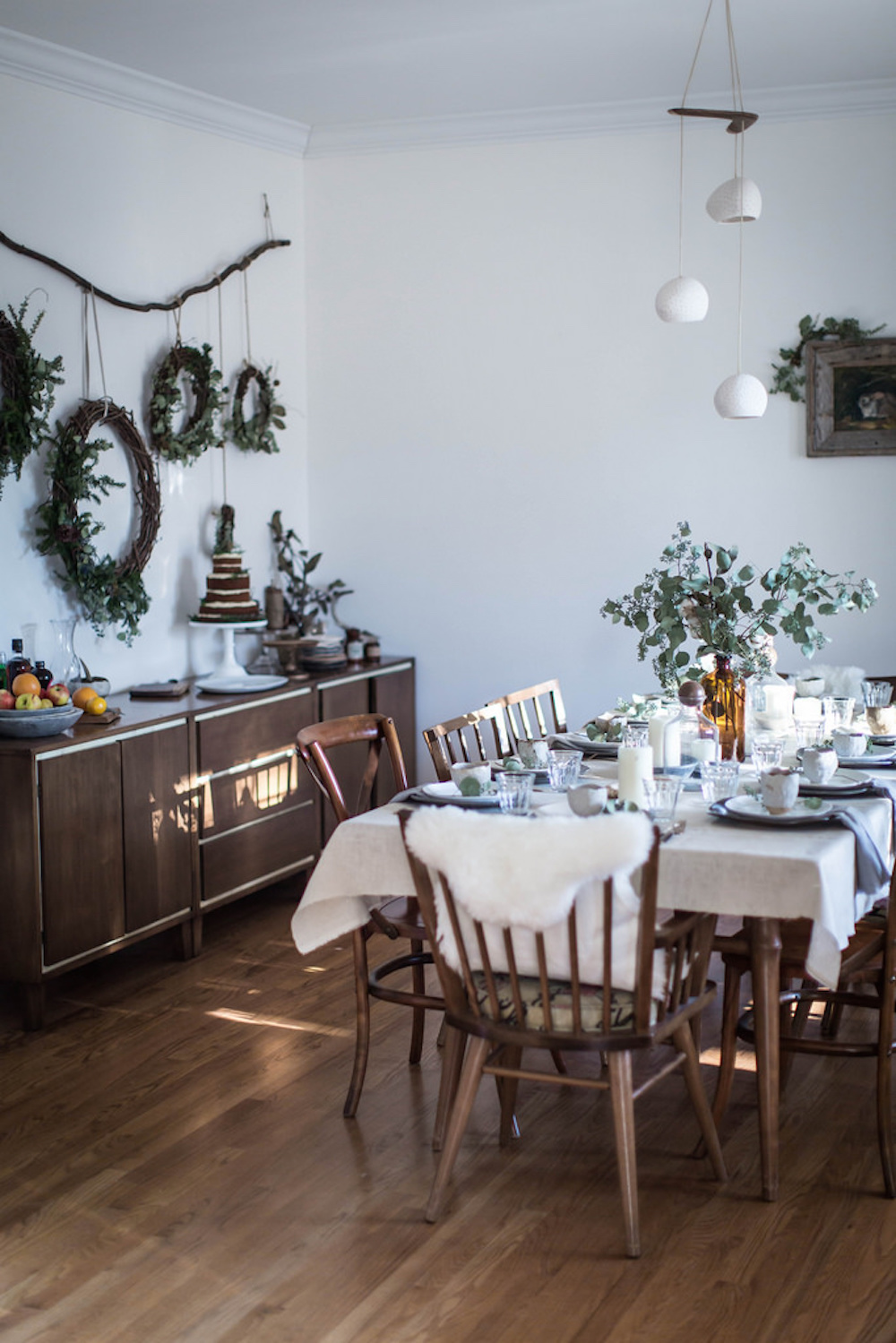 holiday decor neutrals and whites