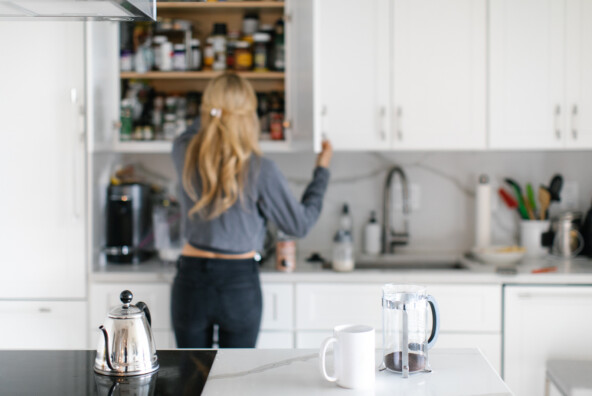 modern white kitchen