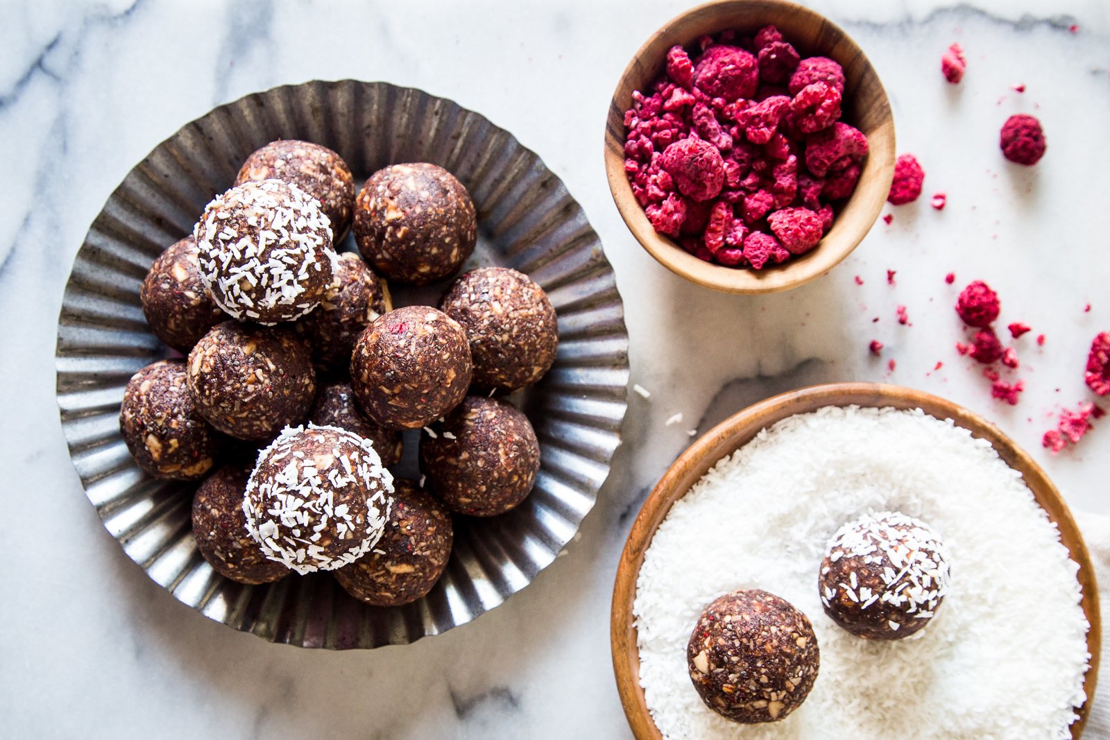 These Raspberry Cocoa Energy Balls Are the Perfect 3 PM Snack