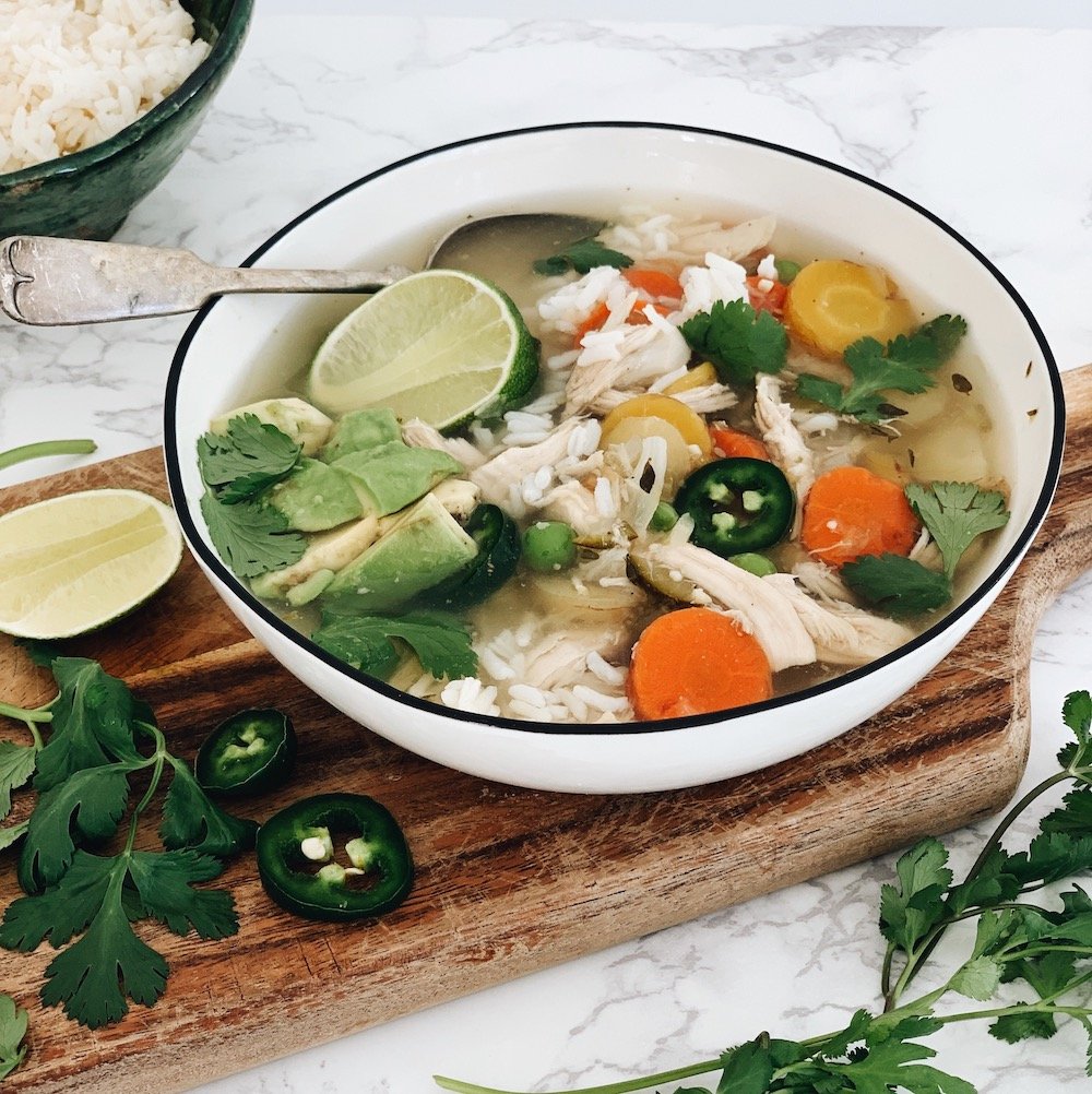 Mexican Chicken Rice Soup (Caldo Cantina) Recipe 