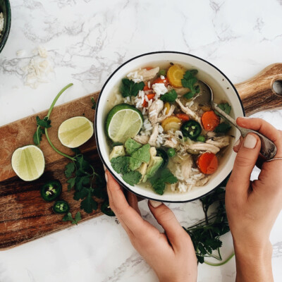 mexican chicken & rice soup