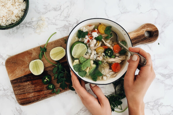 mexican chicken & rice soup