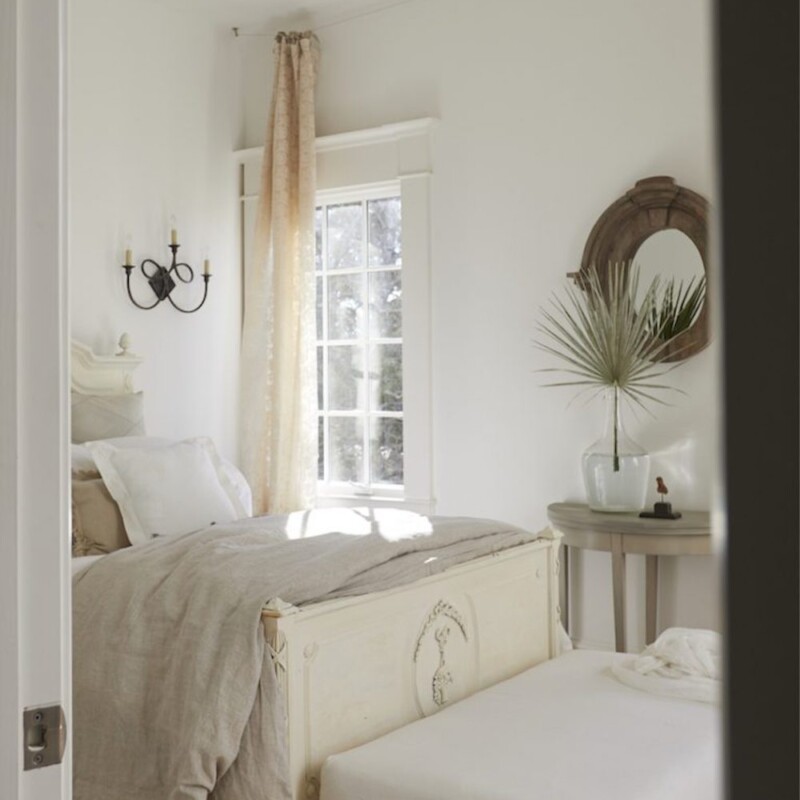 serene french inspired bedroom
