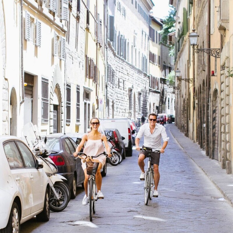 Camille Styles and husband Adam Moore in Florence, Italy