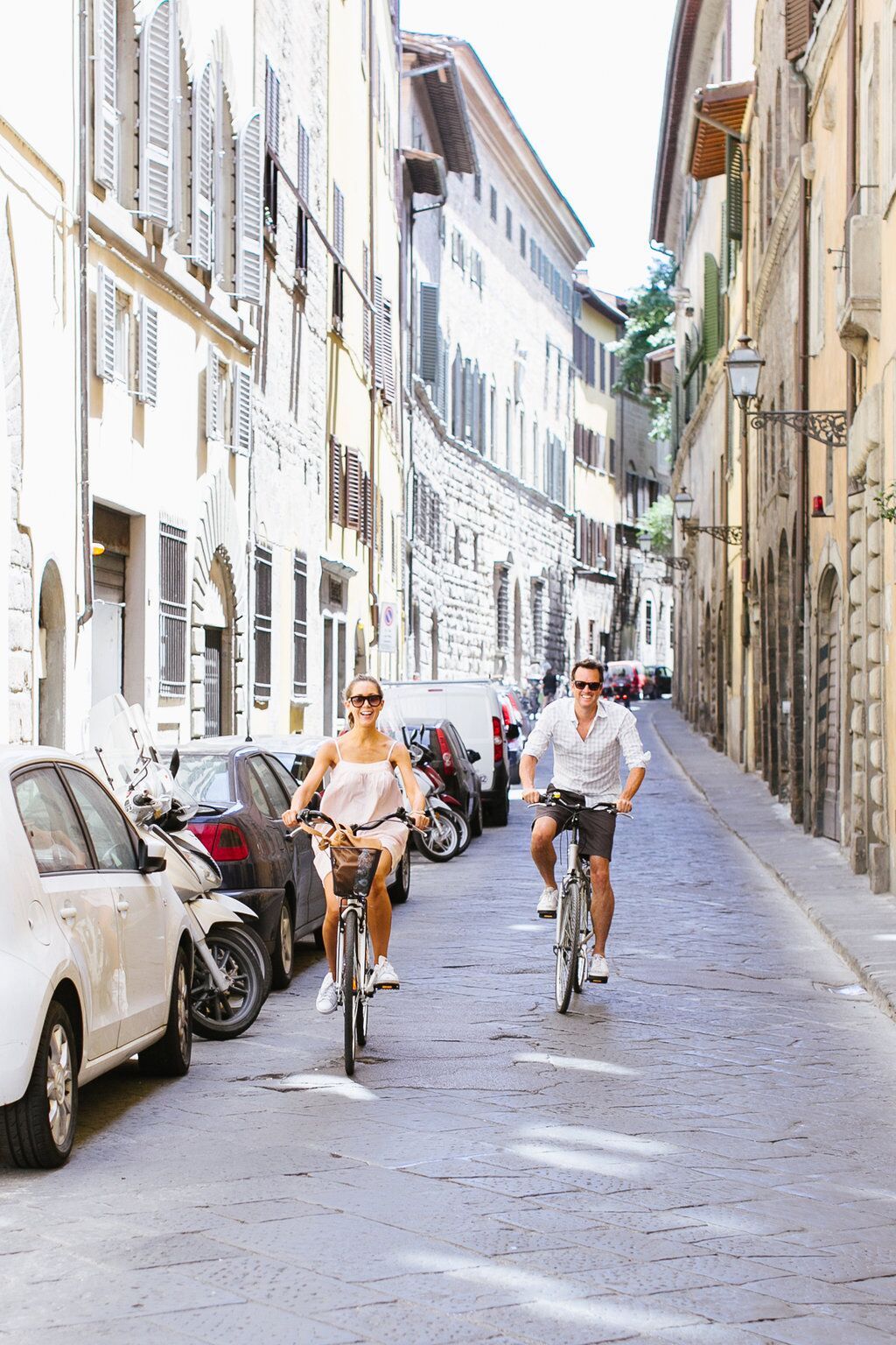 Camille Styles and husband Adam Moore in Florence, Italy