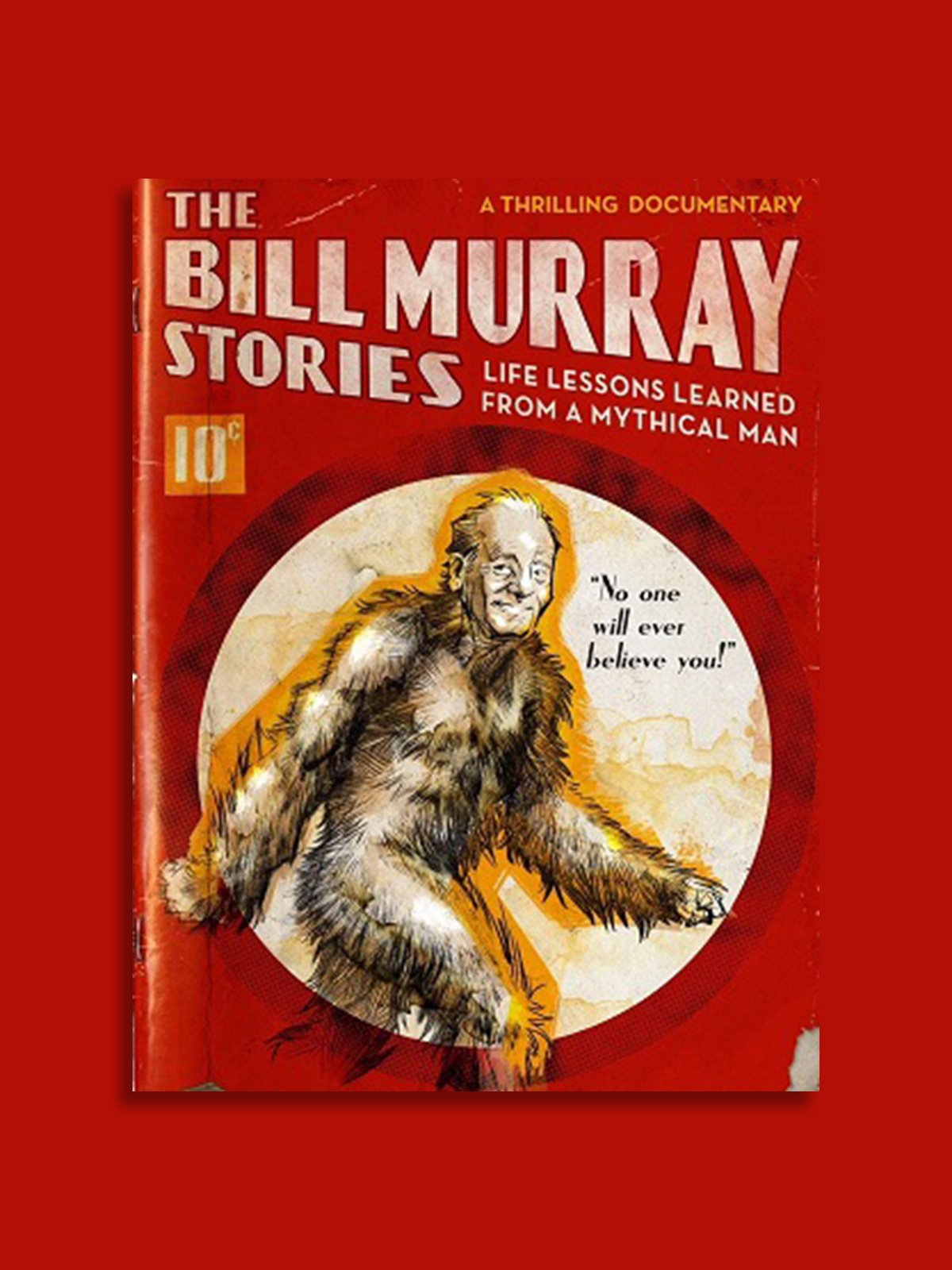 The Bill Murray Stories: Life Lessons Learned from a Mythical Man I went into this movie with zero expectations, and walked away feeling inspired and energized... with a perma-smile on my face for days. The film is shot from the perspective of a Bill Murray fan who's fascinated by the star's bizarre habit of popping up in the most surprisingly normal situations - when regular people least expect it. What inspired me most was how Murray took so much joy from making others happy, and actually changed people's lives by showing up and just listening to them.