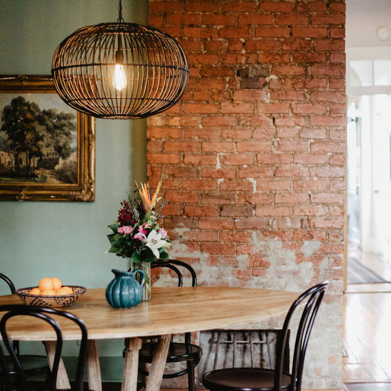 cool moody dining room in new orleans