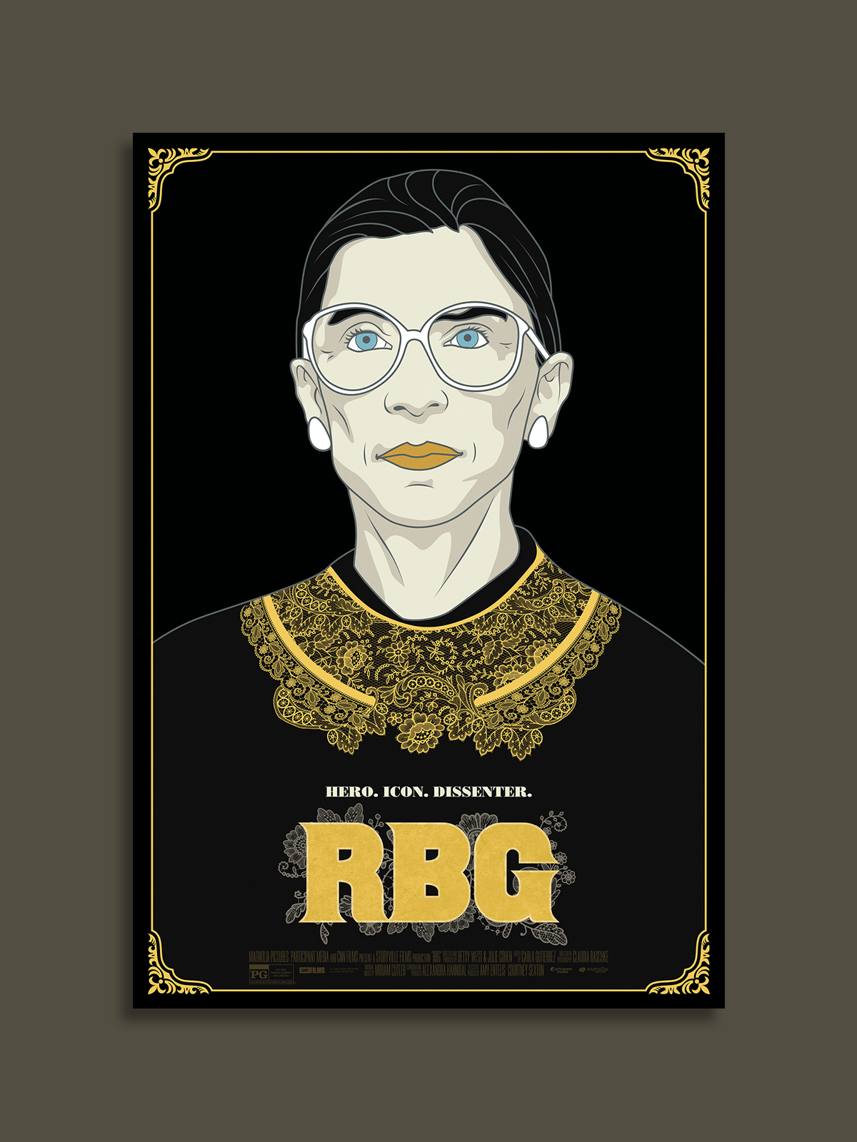 RBG How did Justice Ruth Bader Ginsburg go from courtroom boss to pop culture icon? Her signature mix of wit, no BS and sharp intellect make her a role model for every girl and the coolest 85 year old on the planet. This film tells the story of her rise to the Supreme Court. When I grow up, I want to be RBG.